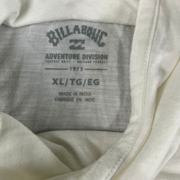 Men’s Billabong XL Hooded Long-Sleeve Tee White – Excellent Condition - Picture 3 of 11